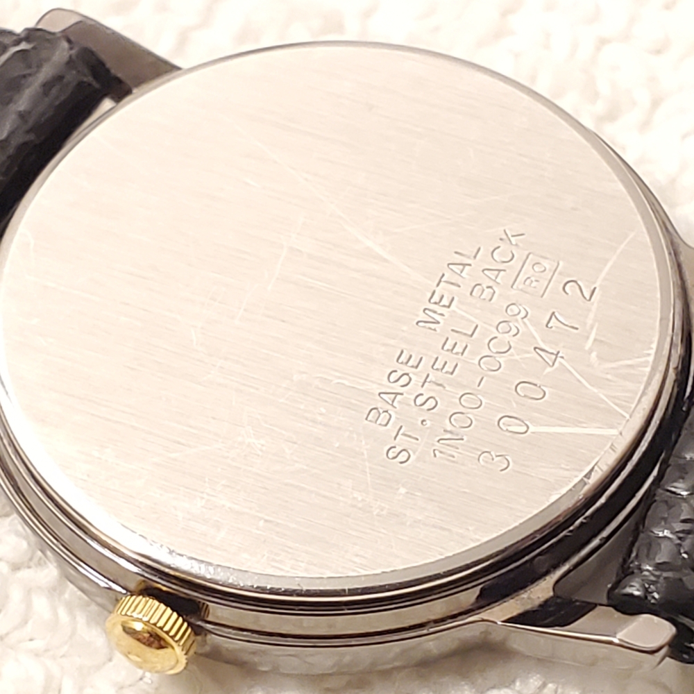Vintage Seiko Women's Quartz Watch Gold Tone Black Dial Diamond Stainless Steel - Picture 16 of 16